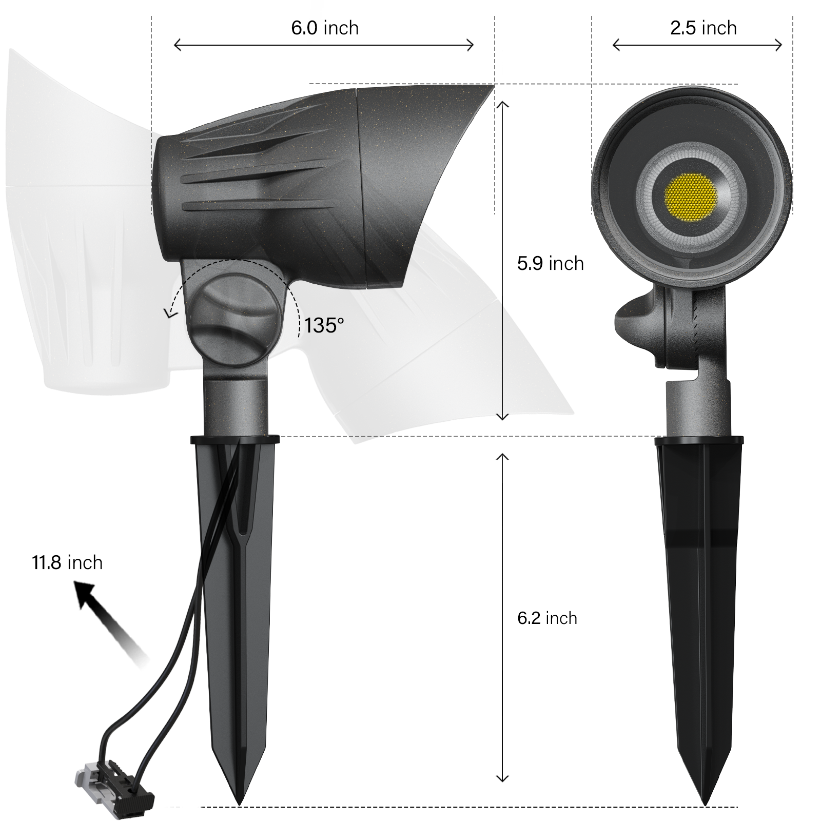 8 Pack 12W Low Voltage LED Landscape Lights 2700K Warm White IP66 Waterproof AC/DC 12V-24V Outdoor Spotlights Landscape Lighting with Connectors and UL Wire Landscape Lighting Kit for Garden Pathway 8 Pack 12W Low Voltage LED Landscape Lights 2700K Warm White IP66 Waterproof AC/DC 12V-24V Outdoor Spotlights Landscape Lighting with Connectors and UL Wire Landscape Lighting Kit for Garden Pathway