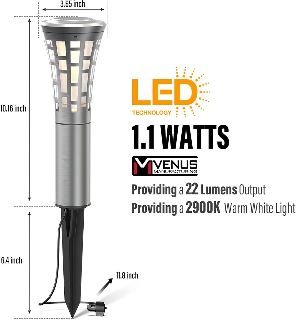 VENUS MANUFACTURING Low Voltage Landscape Lights LED Pathway Lights 29 ...
