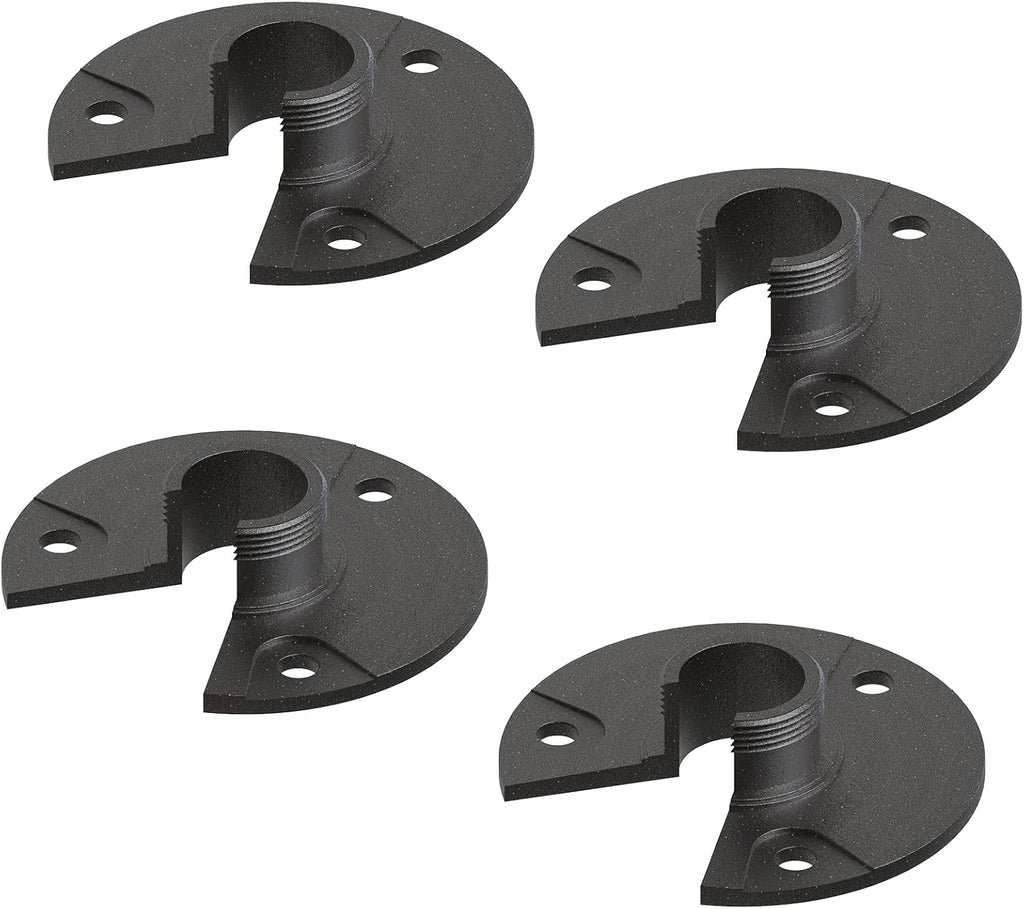 VENUS MANUFACTURING 4pcs Metal Mounting Bracket Landscape Lighting, 3/4 -14NPSM (0.77” Thread Diameters) Tree & Deck & Wall Mount Adaptor Outdoor Light Plate Fits Malibu Low Voltage Lights