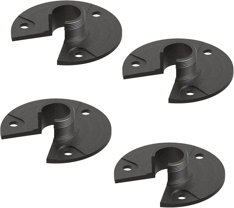 VENUS MANUFACTURING 4pcs Metal Mounting Bracket Landscape Lighting, 3/4 -14NPSM (0.77” Thread Diameters) Tree & Deck & Wall Mount Adaptor Outdoor Light Plate Fits Malibu Low Voltage Lights