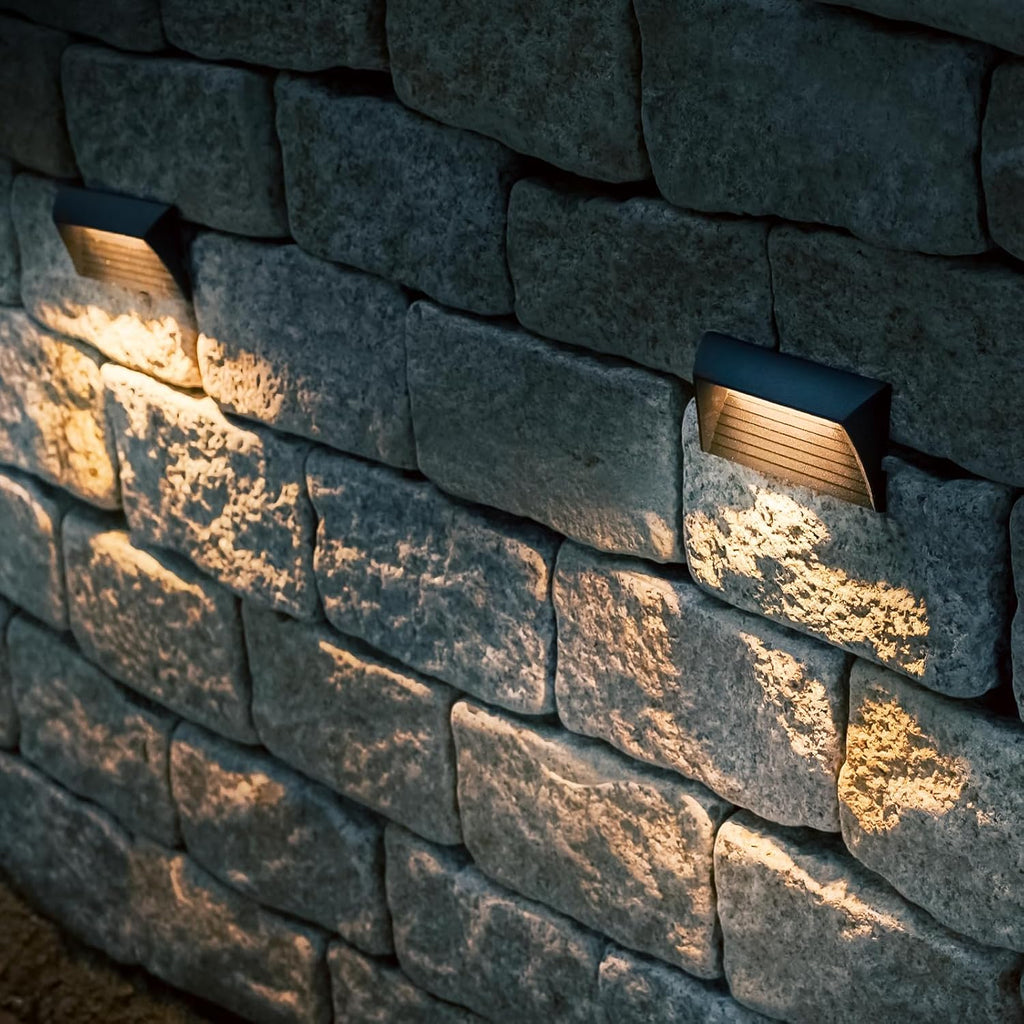 VENUS MANUFACTURING 2W Low Voltage Deck Lights LED Outdoor Stair Lights 3000K 12V Wired Step Lighting, Die-cast Aluminum for Fence, Yard, Patio, and Pathway