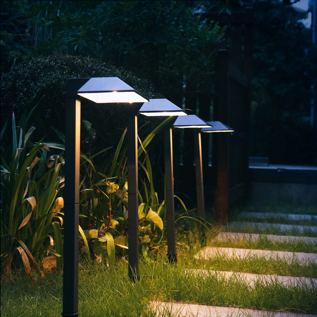 VENUS MANUFACTURING Low Voltage Path Lights 0.6W LED Pathway Lights Outdoor Landscape Lighting 4 Pack 22 Lumen Landscape Path Lights 3100K for Lawn Patio Yard Walkway Driveway Pathway Garden 21601-04A