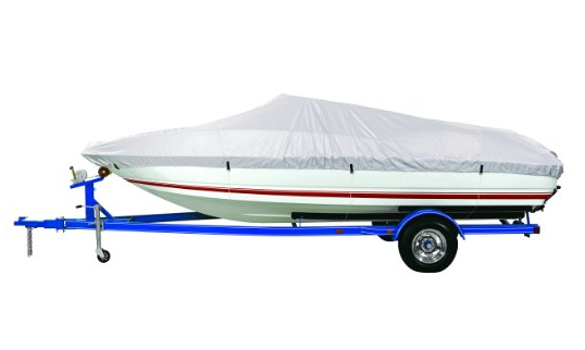 Goodsmann 300 Denier boat cover, Silvery gray, water resistant, weather protection, trailerable, Silver Poly 1500, different size - Venus Manufacture